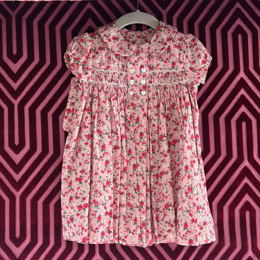 Floral Pink Baby Dress
